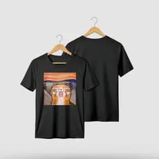 Camiseta Masculina Gato Aesthetic Premium 100% Algodão