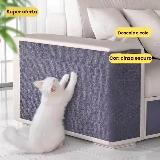 Arranhador Adesivo Protetor de Estofado para Gatos – Sofá, Cama e Móveis