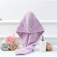 Touca Mágica Feminina para Secagem de Cabelo – Microfibra Grossa, Confortável e Antideslizante