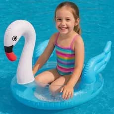 Boia Infantil Com Assento Flamingo Inflável Piscina Praia Verão Diversão e Segurança Boia Bebe