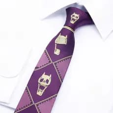 MWG JoJo's Bizarre Adventure KILLER QUEEN Kira Yoshikage Cosplay Gravata De Seda Presente Legal