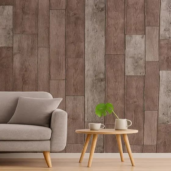 Papel de Parede Decorativo 5 METROS X 45CM Auto Adesivo Colante Para Sala Quarto Amadeirado Madeira