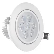 Spot De Led Direcional Embutir Teto 12w Quadrado Redondo Branco Frio Bivolt