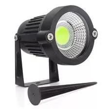 Luminária Espeto Jardim Com Lâmpada Cob Led 5w ip65 à prova d'água Luz Branca
