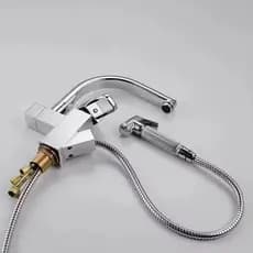 Torneira Cozinha Gourmet Misturador Ducha Duo Spray Torneiras extraíveis premium aço inoxidável