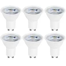 Kit 6 Lâmpada Led 5w Gu10 Dicroica Mr16 Spot Lustre Bivolt Branco Frio Branco Frio