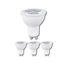 Kit 4 Lâmpada Led 5w Gu10 Dicroica Mr16 Spot Lustre Bivolt Branco Frio Branco Frio