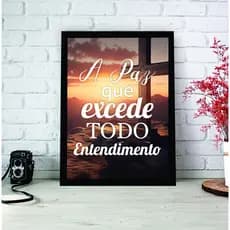 Quadro Jesus sobre as águas - Jesus e ovelhas - Quadro a Paz