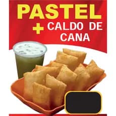 BANNER ARTE PRONTA - PASTEL E CALDO - COM ESPAÇO PARA PREÇOS - PASTEL E CALDO