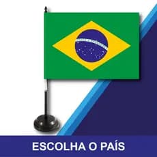 Bandeirinha de mesa Brasil  - Bandeirola do Brasil - Bandeirola Times Clubes Estados Polícias