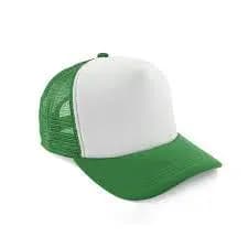 Boné Verde Trucker Liso Aba Curva P/sublimação Personalização - Boné Verde