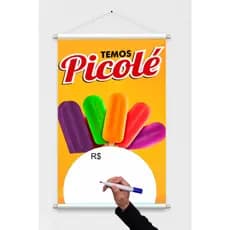 Banner Temos Picolé - Vende-se Picolé - PICOLÉ - ARTE PRONTA