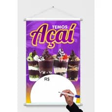 BANNER TEMOS AÇAÍ - BANNER AÇAÍ - AÇAÍ - ARTE PRONTA