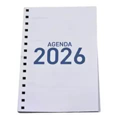 Miolo Furado de Agenda 2026 - Impresso no A5 - Capa Dura com 354 Páginas
