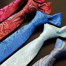 Gravatas Estampada Paisley Floral Premium Cores Variadas Moda Masculina Social Exclusivo