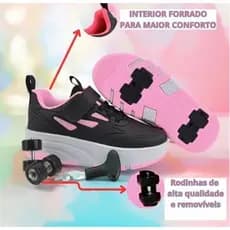 Tenis Infantil BOX200 Skate Rodinha Calce Facil Pronta Entrega 28 ao 37