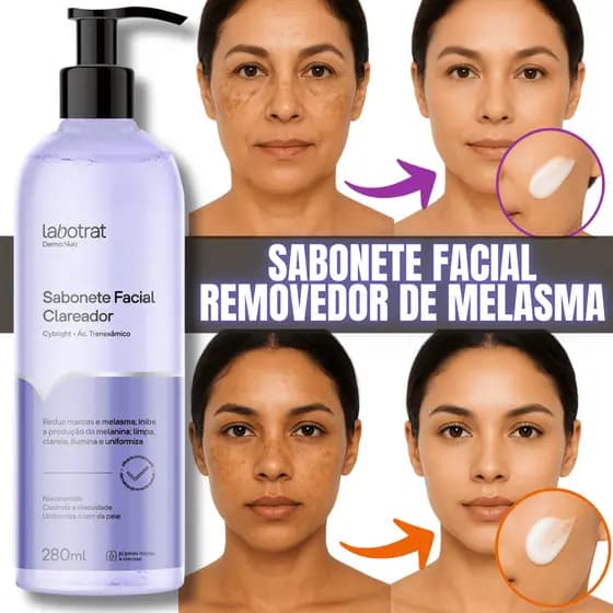 Clareador melasma sabonete manchas na pele e no rosto com acido tranexamico