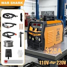 War Shark 325A Máquina Solda Inversora MMA+TIG+MIG 3 Em 1 Dispositivo Multifuncional Com Visor digital