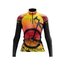 Camisa Blusa Feminina de Ciclismo Bike Batimentos BeFast Manga longa comprida