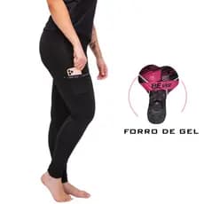 Calça Ciclismo Feminina Bike Forro Gel Ciclista Confortavel Be Fast Bolsos Bermuda Inverno Pedal MTB