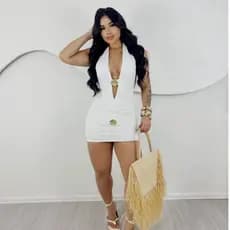 Conjunto Feminino Sofisticado – Body com Decote Profundo + Saia Suplex | Tendência Réveillon 2025