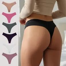 Kit Calcinhas Confortável Costura Leve Invisível Não Marca Na Roupa