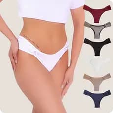 Kit de Calcinhas Femininas Pala Lateral Confortáveis e Estilosas para o Dia a Dia 012