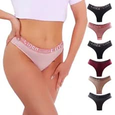 Kit Calcinhas Línea +algodão Elástico Cós Reforçado 005