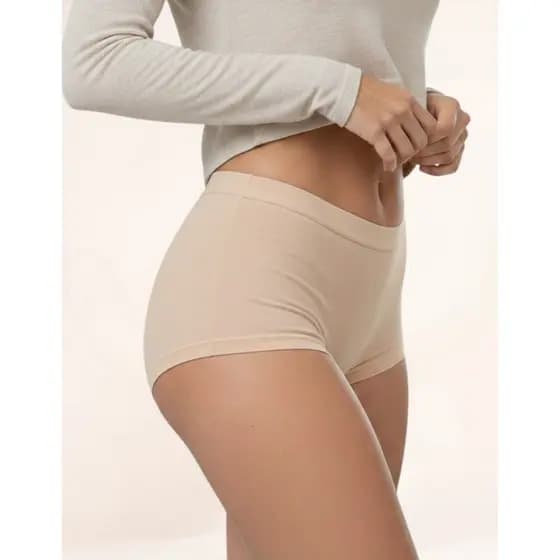 Calcinha Boxer Adulto Clássica Não Marca na Roupa Tecido Invisível