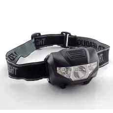 Lanterna Mini farol LED bateria AAA, luz principal, lâmpada da tocha, pesca, lanterna para camping