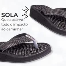 Chinelo massageador  ortopédico Feminino, Chinelo para Esporão, Viva sem Dores