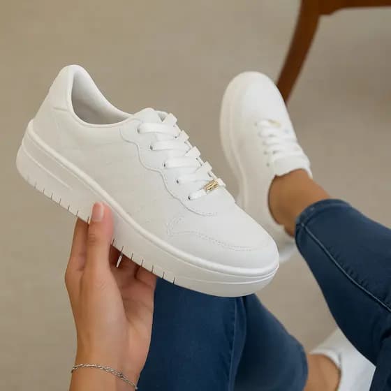 Tênis Ortopedico feminino Vizzano Plataforma Macia Moda Passeio Leve Ultra Conforto Flatform, tênis feminino confortável