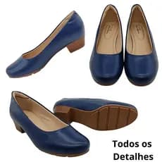 sapato scarpin salto baixo Modare, Sapato Scarpin ortopédico Modare, Sapato Scarpin Modare Confortável