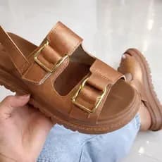 Sandália Plataforma Ultra Conforto Modare Tendência Feminina, Sandália Plataforma Papete Modare Ultraconforto Lançamento