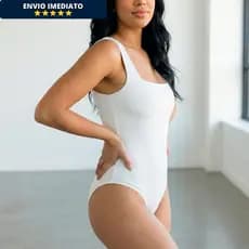 Body Feminino Alça Larga Suplex Grosso Zero Transparência Premium