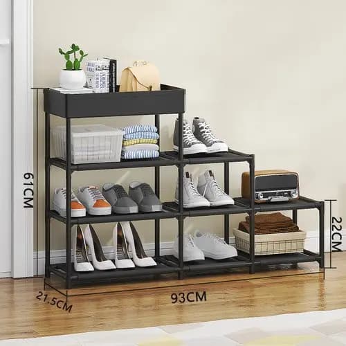 Estante Organizador Modular Multiuso 4 Niveis Variadas Cores Resistentes