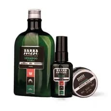 Kit Barba Men Executivo - Shampoo 2 em 1 + Óleo 3 em 1 + Pomada Efeito Seco ou Brilho