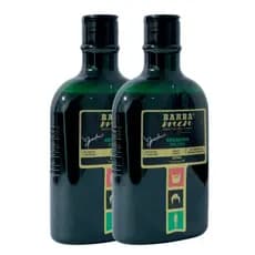Kit 02 Shampoos Silver 2 em 1 com Matizador by Spadone - Para Barbas Brancas e Grisalhas  - 230ml