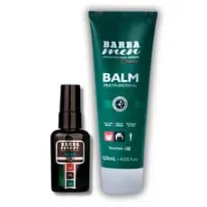 Kit Barba Men Dia a Dia - Óleo 3 em 1 - Para Barba, Cabelo e Bigode + Balm Multifuncional