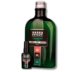Kit Barba Men Barba Nutrida  - Shampoo Barba Men 2 em 1 - Anticaspa - 500ml  + Óleo Barba Men 3 em 1 - 30ml