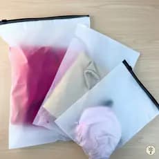 Kit 5, 10, 20 Unidades de Saco Zip Fosco Armazenamento Para Roupa embalagem lock zipper