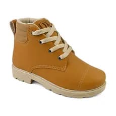 Bota Infantil Menino Sapato Coturno Masculino Médio Botinha Curto Confortável Leve