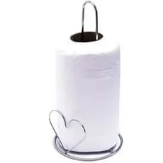 Porta papel toalha de metal coração cromado condor