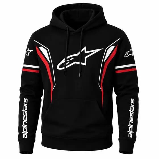 Exclusivo Blusa Alpinestars Unissex New Moletom Estampado Jaqueta Motoqueiro Agasalho Estiloso Casaco Grosso Flanelado