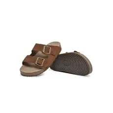 Sandália Papete Birken unissex em couro legitimo Ortopédica  anatômica Lançamento verão 2026 Moda Atual Casual