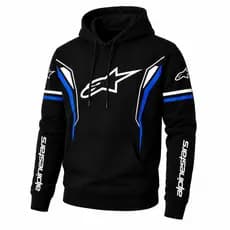 Exclusivo Blusa Moletom Alpinestars Masculino Estampado Motoqueiro Estiloso Casaco Grosso Flanelado Jaqueta de Frio
