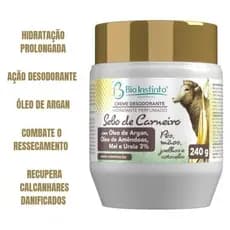 Creme Hidratente Sebo de Carneiro com Óleo de Argan e Óleo de Amêndoas 240g