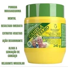 Pomada Massageadora Canela de Velho Bio Instinto Relaxante Muscular 240g