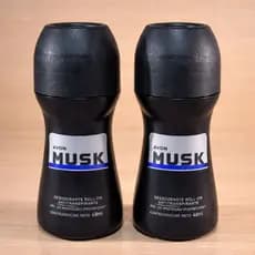 KIt Desodorante Antitranspirante Avon Musk Marine Roll-On 48 Horas de Proteção 2 Unidades de 48 ml