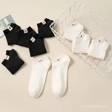Meias com etiquetas de tecido para casais, homens e mulheres, meias de algodão de cano baixo, meias invisíveis, meias cu